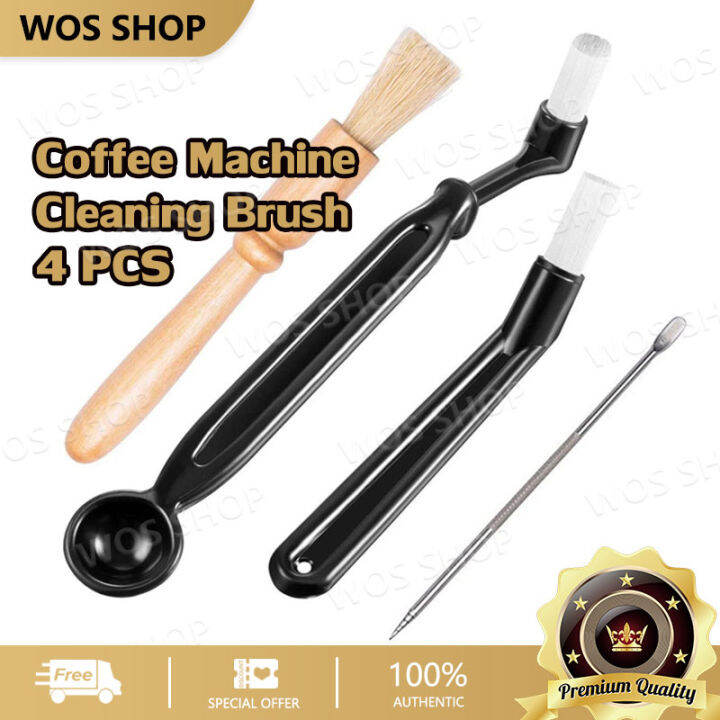 【Local Delivery】4 Pcs Coffee Machine Cleaning Brush Espresso Coffee