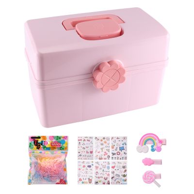 Childrens Hair Accessories Storage Box Baby Head Rope Hairpin Rubber Band Head Jewelry Dressing Cute Girl Jewelry Box