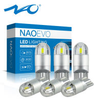 NAO T10 W5W 194 3030หลอดไฟ LED 12V 5W5 WY5W ไฟรถยนต์168เลี้ยวด้านข้างป้ายทะเบียนรถจักรยานยนต์ที่จอดรถอัตโนมัติโคมไฟกวาดล้าง