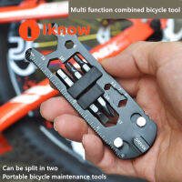 I Know Bicycle Repair Tool ไขควงประแจสแตนเลส,Multi-Functional Tool Outdoor Riding Portable Combination Tool