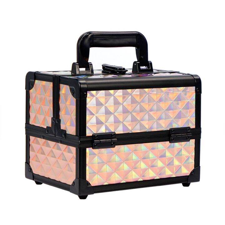 Gladking Portable Makeup Kit Train Case With Mirror Lazada PH