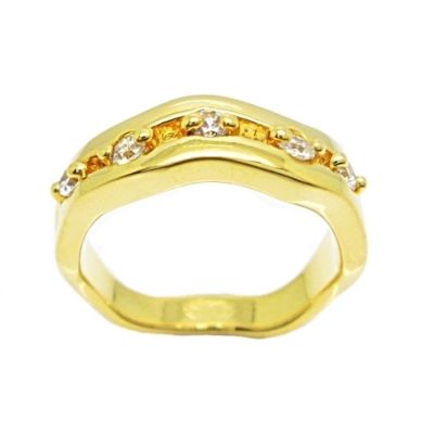 แหวนฉลุ แหวนโค้งประดับเพชร แหวนประดับเพชร แหวนชุบทอง บริการเก็บเงินปลายทาง