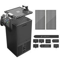 Host Dust Proof Cover Mesh Filter Jack Stopper Kit for X box Series X,Game Console Anti-dust Plugs Pack Protector Accessories