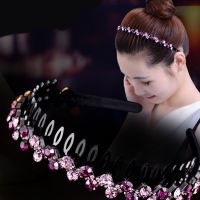 【YF】 New fashion Boutique luxury Anti-skid pearls headband with teeth all-match rhinestones Hairband for Woman Girls Hair Accessories