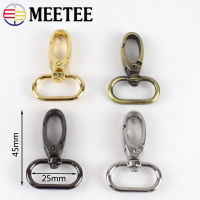 102050pcs Meetee 25mm Metal Lobster Clasp Swivel Snap Hooks Dog Buckle for Bag Hardware Parts Accessories Keyring Buckles