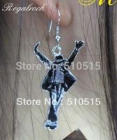 Michael Jackson Earring MJ Dancing Rock Roll Stud Fashion Enamel Hot Ear Pendant Gift