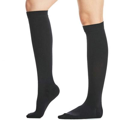 1Pair Medical Closed Toe Calf Compression Socks for Women Men 20-30 mmHg Graduated Calf Sleeves Support for Varicose Veins Edema