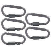 MOVTOTOP 5 ชิ้นมืออาชีพรูปตัว D Carabiner หนัก D- แหวนอลูมิเนียมน้ำหนักเบาสกรูล็อค Carabiners