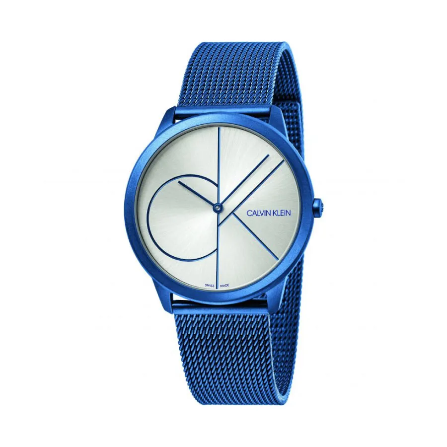 Official Warranty] Calvin Klein CK K3M51T56 Men's Minimal Quartz Silver  Dial Blue Stainless Steel Strap Watch | Lazada