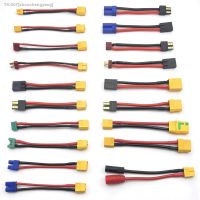 ☃℗ 1pcs 10CM EC3 EC5 XT30 XT60 XT90 MPX TRX XT150 T Plug Female to Male Adapter Connectors 10 12 14 16Awg 10cm for RC Lipo Battery