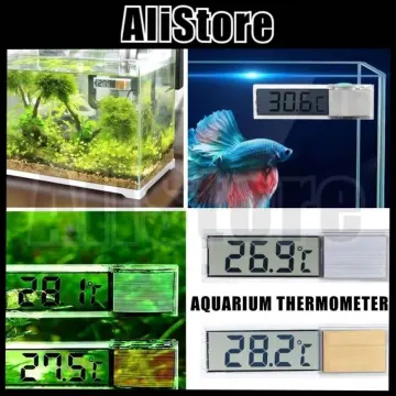 Fish Tank Thermometer Reptile Turtle Sucker Diving Pet Box With