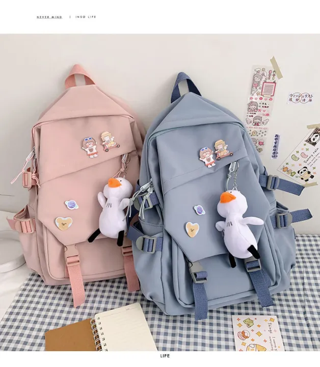 #6008 Casual Backpack Japanese Style Travel Backpack Student Female ...