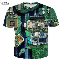 CLOOCL Casual T Shirt 3D Print Fashion Electronic Chip Popular Tees Tshirt Men Women Harajuku Style Clothes Summer Tops