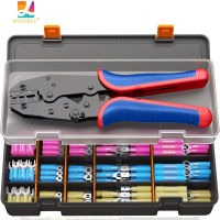 WOZOBUYCrimping Tool for Heat Shrink Connectors, Marine Grade Electrical Wire Connector 24 Sizes AWG 22-10 Heat Shrink Terminals