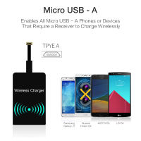 【cw】Qi Wireless Charging Receiver Micro USB Type C Charge Adapter Universal Smartphone USB C Charger For 7 Plus Xiaomi Redmi ！