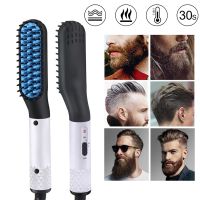 ❒ Man Beard Hair Straightener Fast Heating Hair Brush Professional Styling Tools Multifunctional Hair Straightening Comb