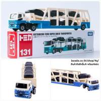 LTM141ขนรถ Takara Tomy Tomica Long Type No.131 Mitsubishi Fuso Super Great Transporter ใหม่ กล่องสวยในซีล โมเดลรถยี่ห้อ ทาคาระ โทมี่ โทมิก้า แบบกล่องยาว สินค้าพร้อมจัดส่ง