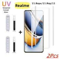 Realme กระจกนิรภัยสำหรับ Uv 11 Pro 11 60กันรอยหน้าจอ Pro + Narzo 10 10 Realme Plus Pro Realme Narzo 11 Pro