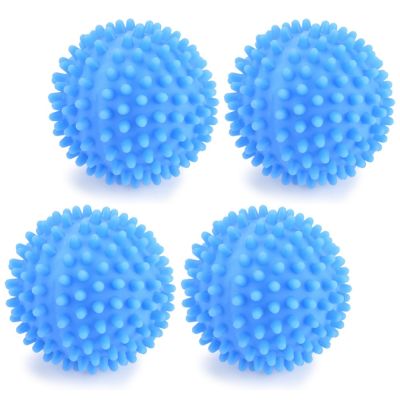 Blue PVC Reusable Dryer Balls Laundry Ball Washing Drying Fabric Softener Ball for Home Clothes Cleaning Tools