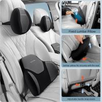 Fixed Car Lumbar Pillow Breathable Headrest Neck Pillow Support Universal Size Car Seat Interior Back Protection Rest Pad Seat Cushions