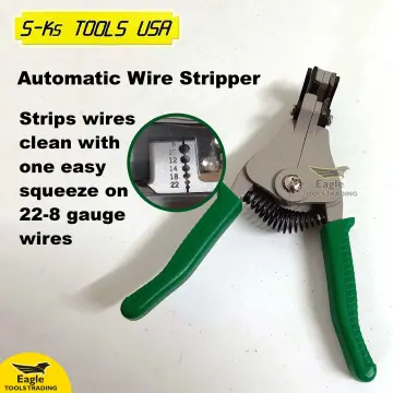 MulWark 8 Heavy Duty Multi-Purpose Electrical Wire Stripping Tool (22 AWG  - 8 AWG) Strippers, Snips