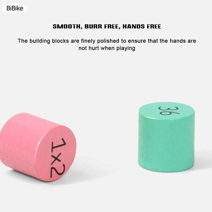 bibike-ของเล่นสอนเลขไม้ถาดใส่แคปซูลตลกมอนเตสซอรี่ของเล่นปริศนานับเลขสำหรับเด็กของขวัญเพื่อการศึกษา