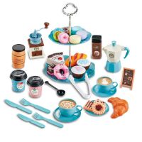 Kids Tea Set for Little Girls Play Dessert and Toy Coffee Maker Set Age 3 4 5 6 7 8 Indoor Outdoor Pretend Toys Tea Set