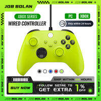 JOB BALON Wired Controller สำหรับ Xbox Series XS Gamepad ตัวควบคุมวิดีโอเกม, ตัวควบคุมเกมสำหรับ Xbox One และ Windows 10/11-caicai store