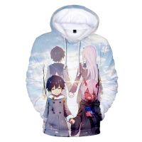 Anime DARLING in the FRANXX 3D Printing Hoodie Cool Sweatshirt Men Women Fashion Pullover Hoodie Jacket