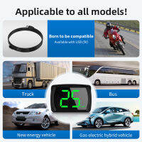 ZQKJ Y03 GPS HUD Big ตัวอักษรรถสมาร์ทดิจิตอล Speedometer KMH MPH Reminder Meter Electronics อุปกรณ์เสริม Auto Head Up Display