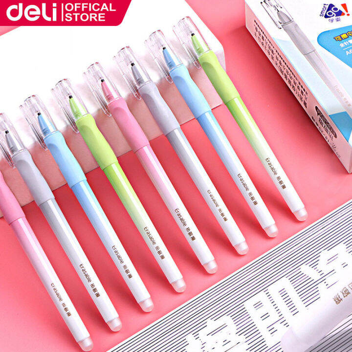 Deli 0.5mm Student Correcting Posture Erasable Gel Pen Full Needle Tube ...