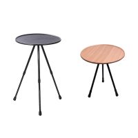 ♧ Foldable Camping Table with Storage Bag Height Adjustable Furniture Three Legged Table Desk for Hiking BBQ Outdoor Picnic Beach