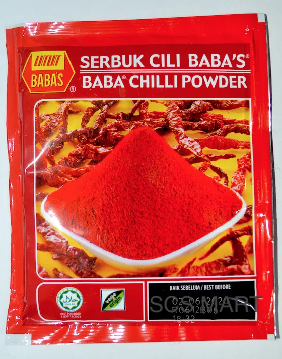 Baba Chilli Powder 20g 辣椒粉 Serbuk Cili Babas Lazada