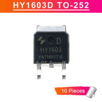 10pcs HY1603 TO252 HY1603D TO-252 SMD N-channel 30V/62A MOSFET Transistor new original