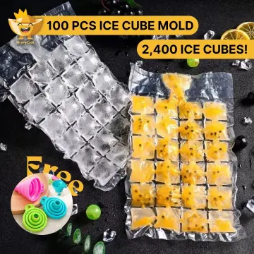 Disposable Ice Bag, Self-sealing Edible Frozen Ice Cube Tray, Ice Box,  Household Ice Grid Bag