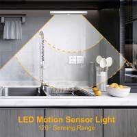 610 LED คณะรัฐมนตรีโคมไฟ PIR LED เหนี่ยวนำภายใต้ Motion Sensor ตู้เสื้อผ้าไฟกลางคืนแบตเตอรี่ขับเคลื่อนโคมไฟติดผนังสำหรับห้องครัวตู้เสื้อผ้า