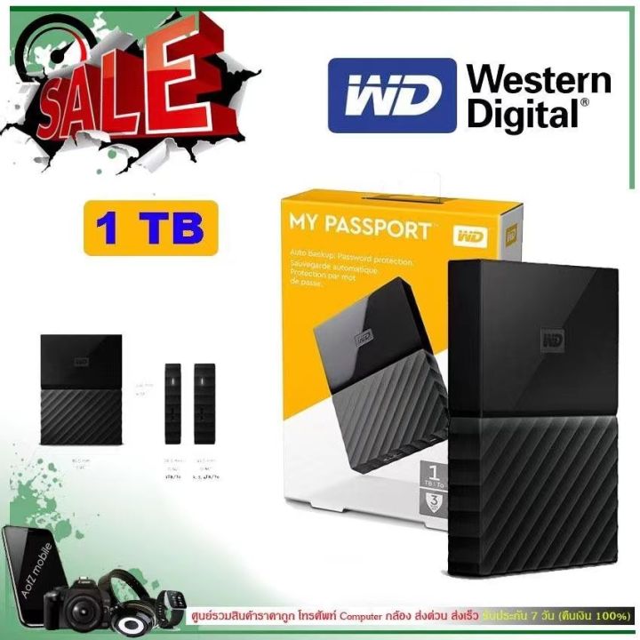 Wd My Passport ฮาร์ดไดรฟ์ภายนอก Hdd 1tb 2tb 2 5 นิ้ว Usb 3 0 Th