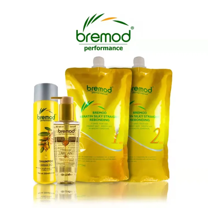Bremod Rebonding Hair Straightening Keratin with Hair Serum Treatment  (T012,BR-H031,BR-X003) | Lazada PH