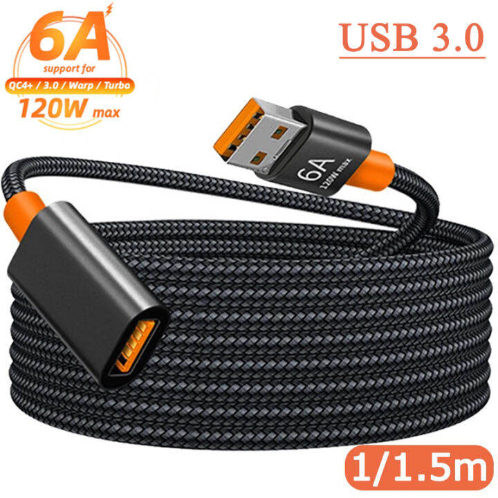 ขายดี1-1-5ม-6a-usb-3-0สายพ่วงตัวเมียถึงตัวผู้สายต่อไฟการส่งข้อมูลความเร็วสูงเครื่องพิมพ์ทีวีกล้องสายสำหรับข้อมูล