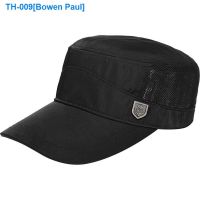 ☍卍❖ Whole sealing men flat hat quick-drying shade outdoor net cap sealing after summer hat brim berets older