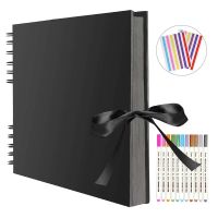 ✴❡ 30/80 Pages Photo Albums 80 Black Pages Memory Books A4 Craft Paper DIY Scrapbooking Picture Wedding Birthday Childrens Gift