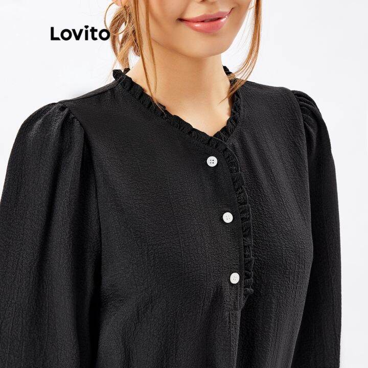 lovito-muslim-plain-plicated-stand-collar-button-front-cool-feeling-dress-l26ed039-black