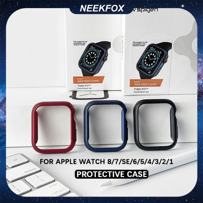 NEEKFOX ฝาครอบ PC สำหรับนาฬิกา Apple,เคสป้องกันดีไซน์ใหม่สำหรับ I Watch Series 8/7 /Se/ 6/5/4/3/2/ปกกรอบกันกระแทก1กันกระแทกรุนแรง