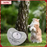 Harilla Dog อนุสรณ์ Headstone พร้อมช่องใส่ภาพสัตว์ศพสัตว์เลี้ยงป้ายหลุมศพสำหรับสนามหลังบ้านในร่มกลางแจ้งสวนสัตว์เลี้ยงของขวัญที่ระลึก