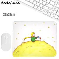 Little prince White Nordic Style Mouse Pad Silicone Mouse Mat Table Mat Laptop Game Computer Desk Set Mouse Pad Office Supplies