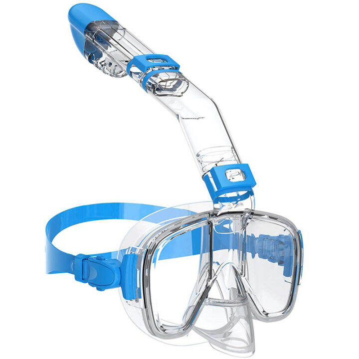 Snorkel Mask Foldable Diving Mask Set With Dry Top System And Camera