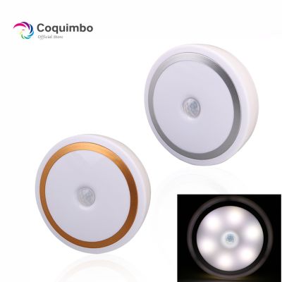 PIR Motion Sensor 6 LEDS Night Light Magnet Battery Operated Wall Light For Bedroom Bedside Corridor Kitchen Smart Light Night Lights