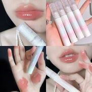 Cappuvin Gương Tráng Men Môi Ngọc Trai Kính Ánh Sáng Nước Kính Tráng Men