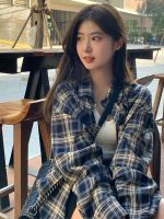 ┋﹊ Retro plaid sweet thin sunscreen cardigan jacket ladies summer new long-sleeved shirt chic Korean top