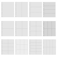 PLRBOK A4 Clear 10 Pack Photo Album Refill Pages File Protector 4 Hole 6×4 10×15 4 Ring Binder Photocards Postcard Card Notebook Note Books Pads